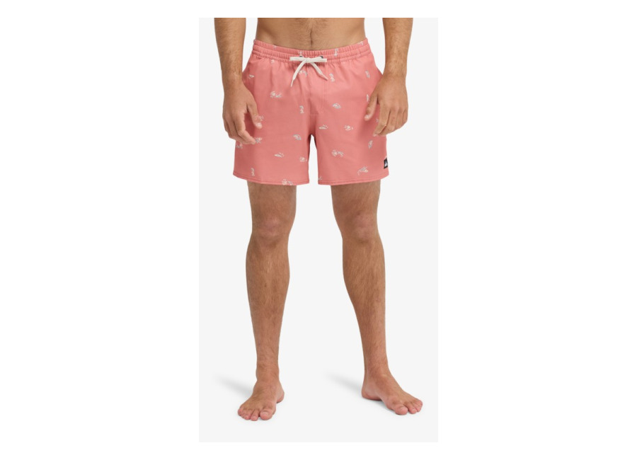 Quiksilver – Stretch Printed Volley 16″ – Short de Natación Rosa Hombre