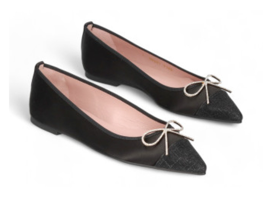 pretty ballerinas para mujer. 51629 zapatos ella negro , piel, plano, 1 a 3cm, ninguno, casual
