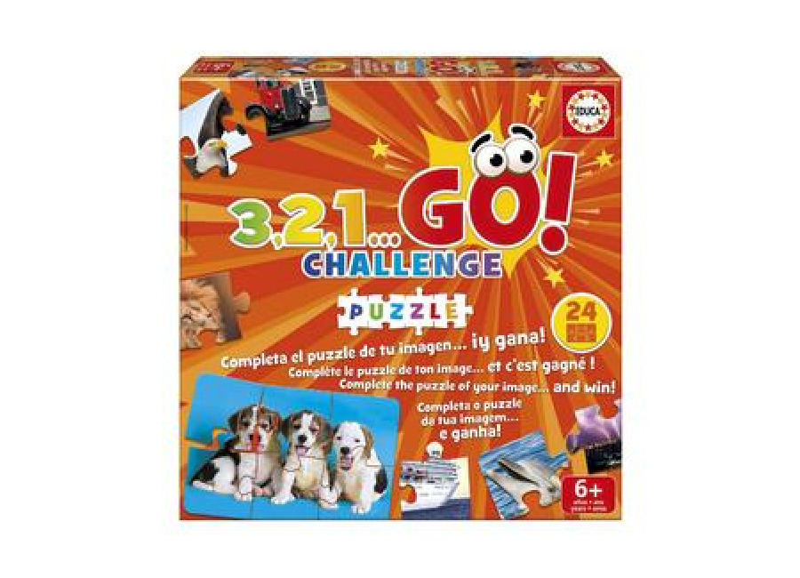 Educa BORRAS Educa Borrás – 3, 2, 1… Go! Challenge Puzzle – Juego de mesa
