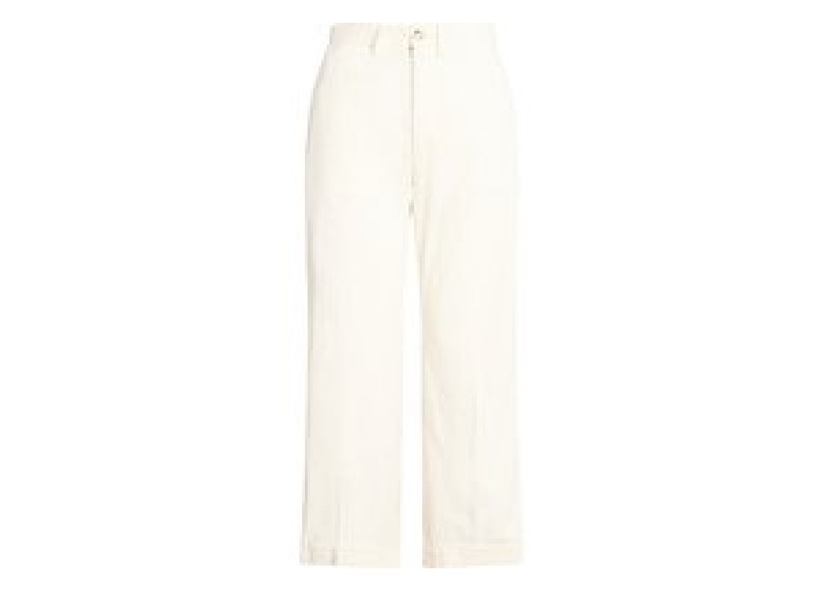 Polo Ralph Lauren Pantalón de pana 7/8 blanco 36