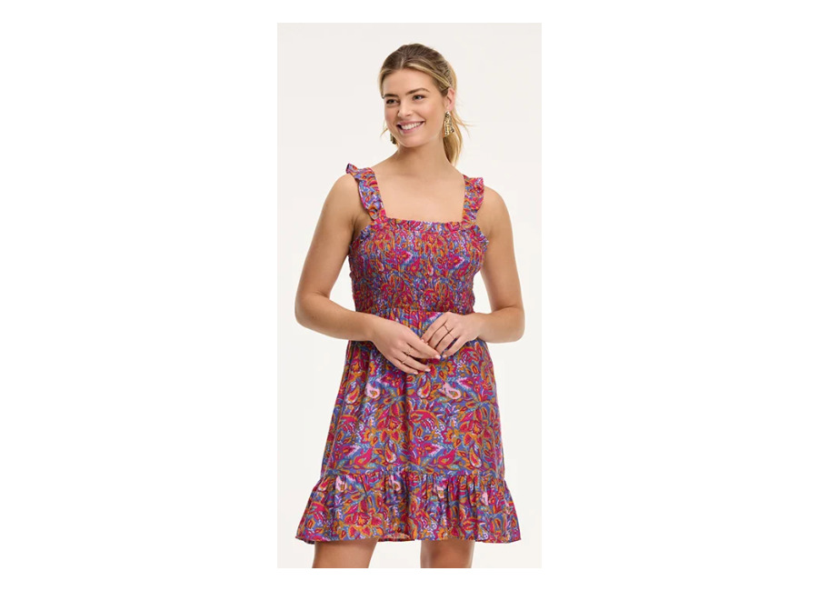 shiwi fiesta dress sicilian flower purple sicilian flower | mini vestidos outlet | mujer | purpura