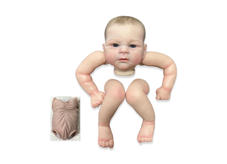 NPK-Muñeca terminada de 19 pulgadas, tamaño ya pintado, Elijah, realista, tacto suave, piezas de muñeca terminadas…