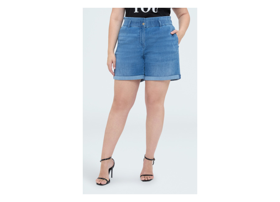 Fiorella Rubino Shorts vaqueros con cintura elástica