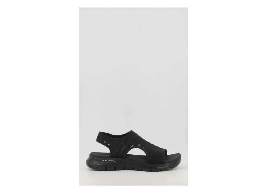 sandalias skechers flex appeal 4.0 – boldest 119479 negro