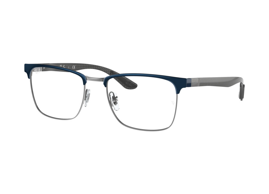 Ray – Ban Unisex Ray – Ban 3124 Monturas ópticas Metal Azul Transparente Cuadrada Norma