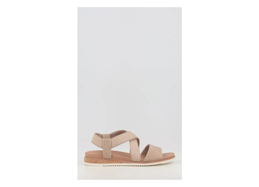 sandalias skechers desert kiss low 114705 taupe