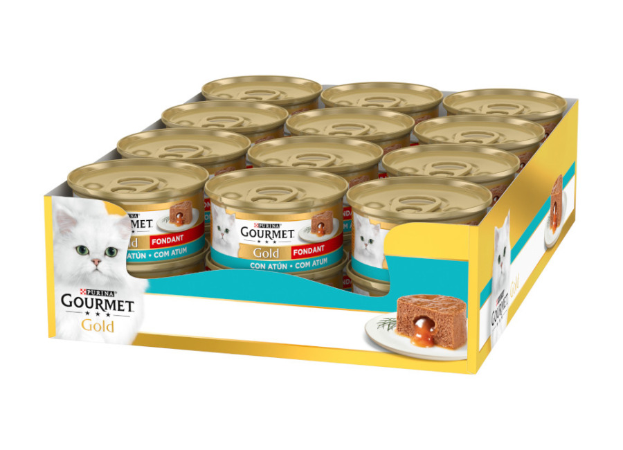 Gourmet 48 latas x 85 g Gourmet Gold Fondant con Atún en paté lata para gatos ¡Pack ahorro!