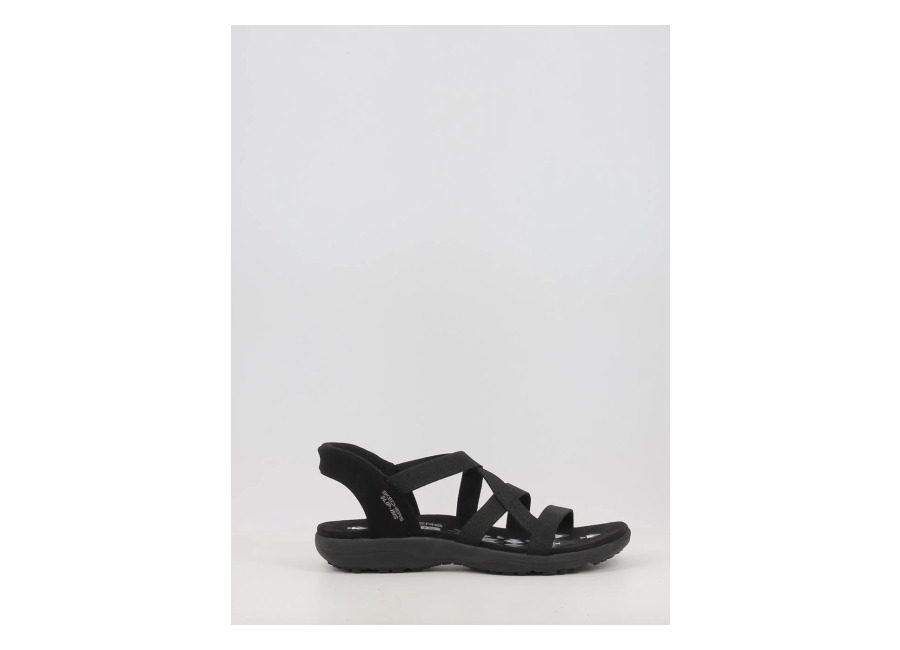 sandalias skechers slip-ins: reggae slim – stretch 163460 negro