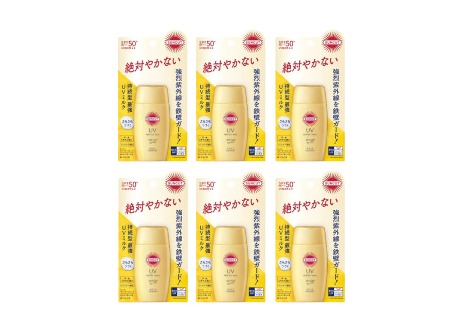 Kose Suncut UV Perfect Milk SPF50+ PA++++ (2024 Version) – 50ml (6ea) Set
