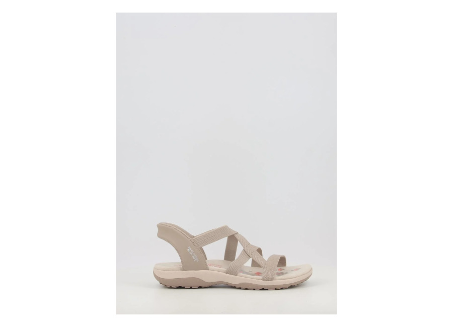 sandalias skechers slip-ins: reggae slim – stretch 163460 taupe