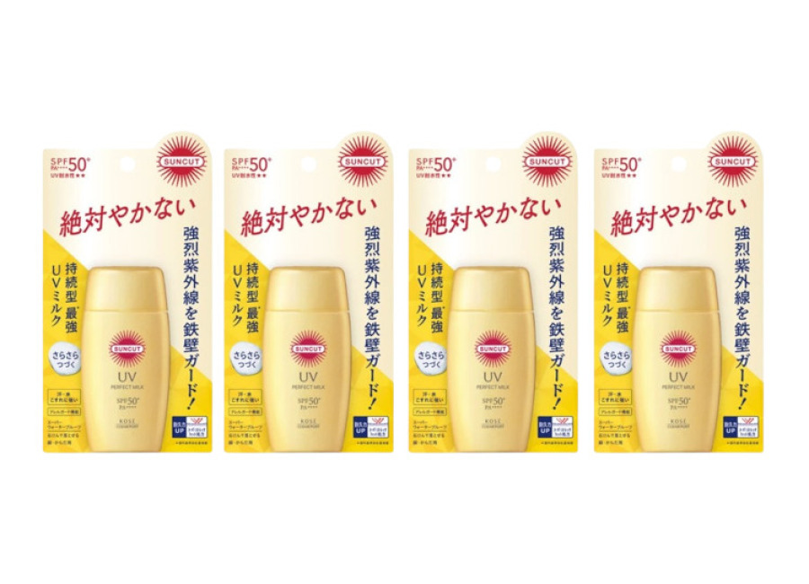Kose Suncut UV Perfect Milk SPF50+ PA++++ (2024 Version) – 50ml (4ea) Set