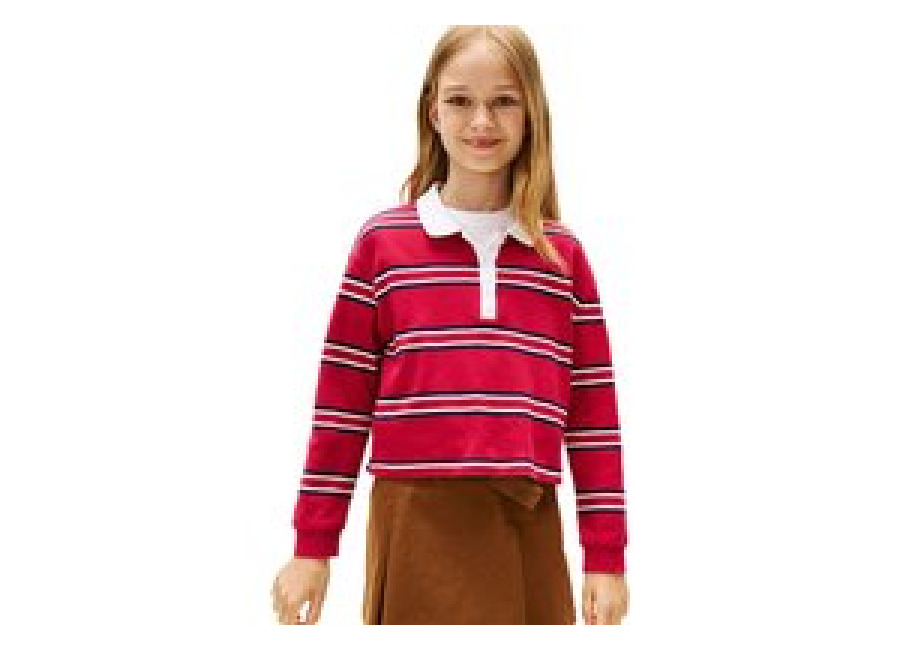 Tommy Hilfiger Polo para niña rojo 152