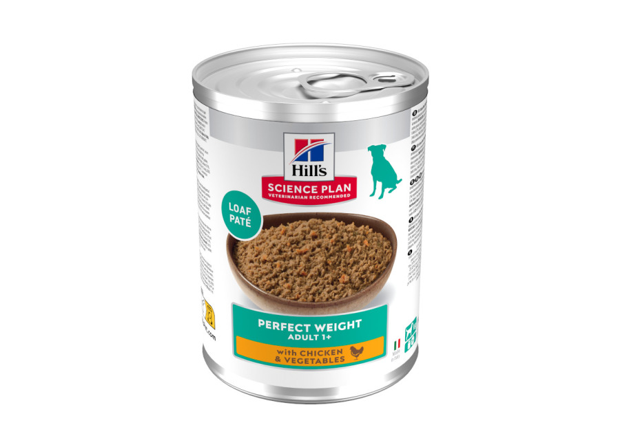 Hill’s 24 latas x 363 g Hill’s Adult Perfect Weight Pollo y Vegetales lata para perros ¡Pack ahorro!