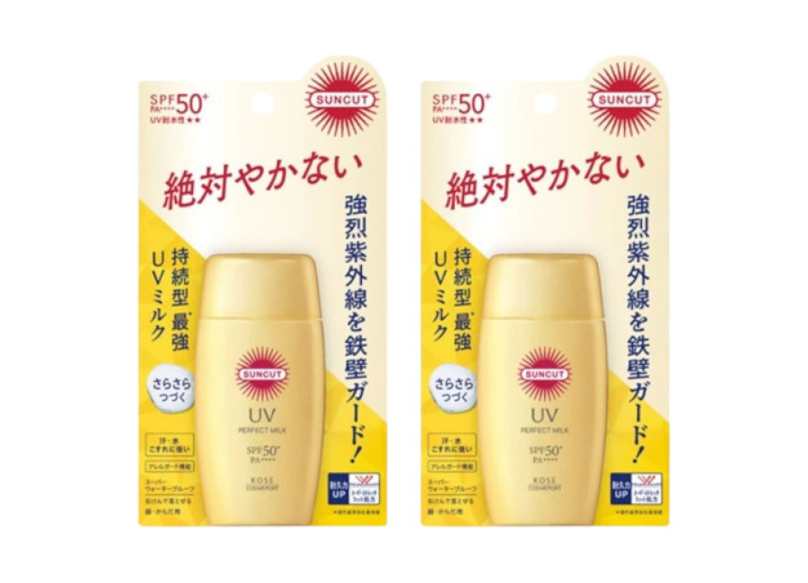 Kose Suncut UV Perfect Milk SPF50+ PA++++ (2024 Version) – 50ml (2ea) Set