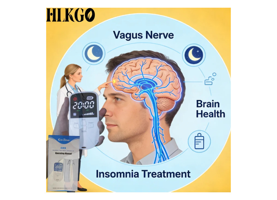 Nuevo Estimulador Cerebral Alpha CES Mejorado, Clip para el Nervio Vago, Ayuda para Dormir, Tratamiento para…