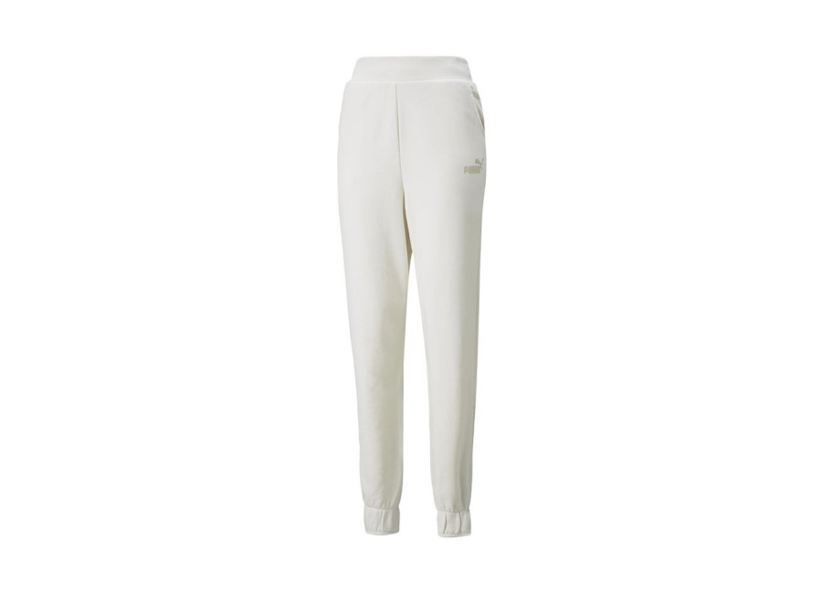 Puma Pantalones Puma Ess+ Embroidery High Blanco Mujer