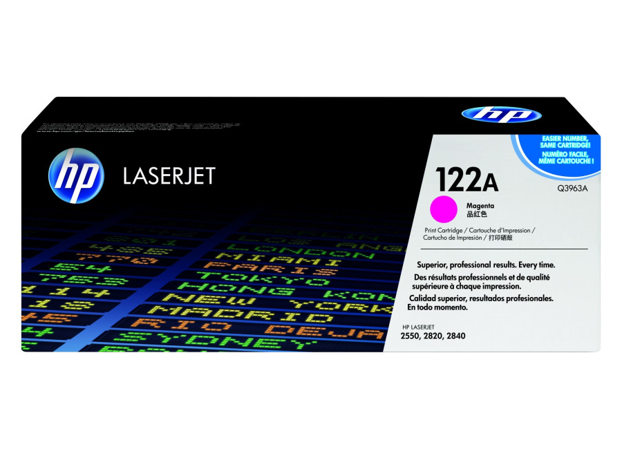 HP 122A Magenta Original LaserJet Toner Cartridge cartucho de Q3963A