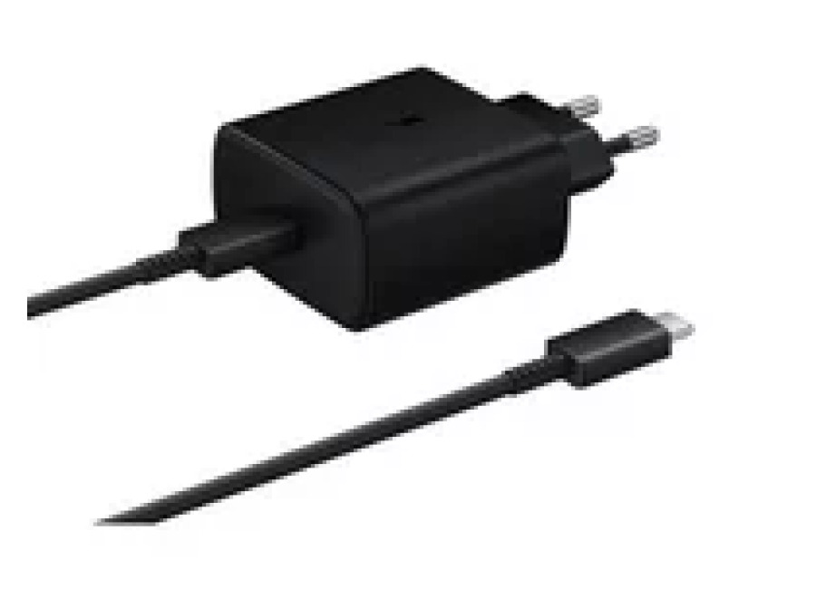 Samsung 45W USB Tipo-C Cable USB Tipo-C Carga Súper Rápida Negro – Cargador de Pared