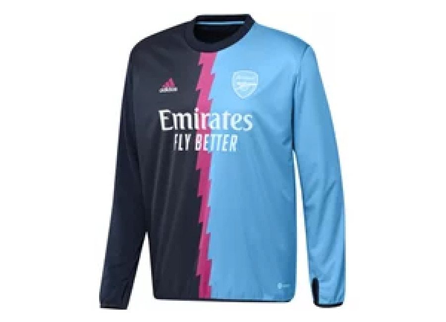 camiseta prepartido arsenal warm 2022