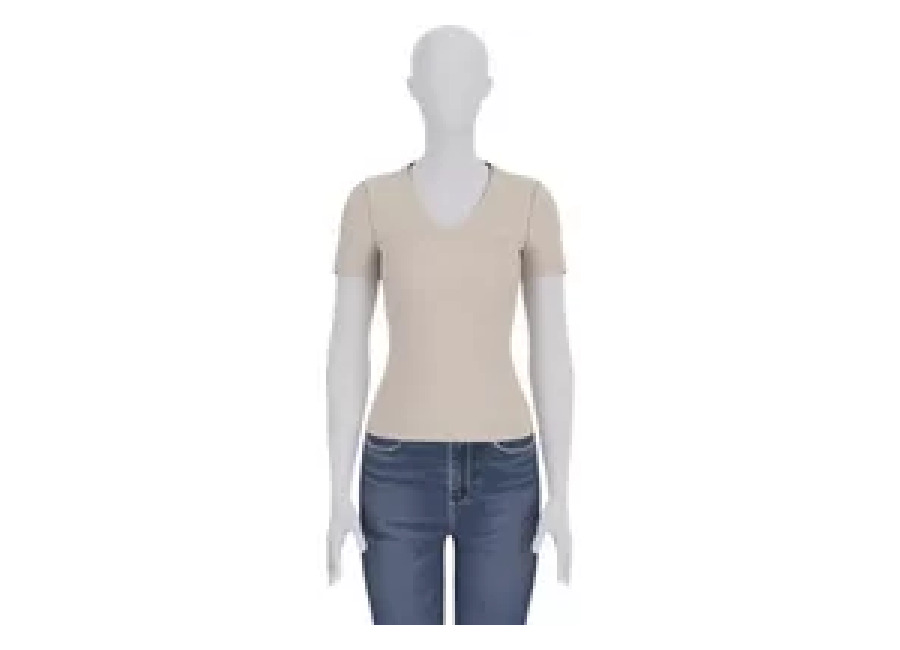 Guess Camiseta de mujer con cuello de pico Guess Light Basic