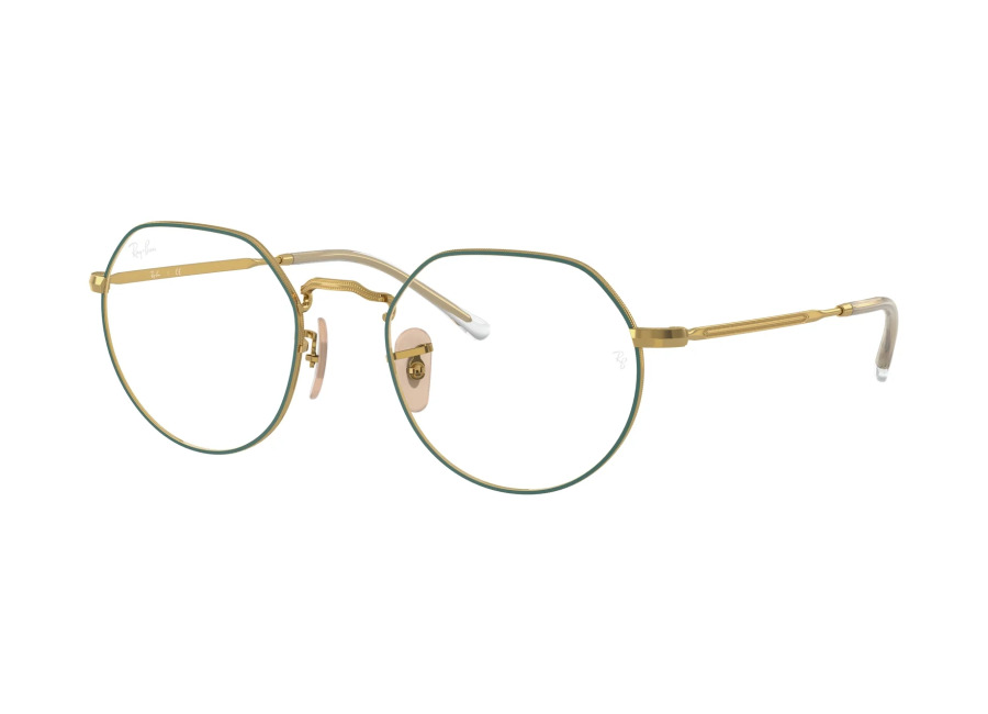 Ray – Ban Unisex Ray – Ban JACK 3136 Monturas ópticas Metal Verde Transparente Geométrico Norma