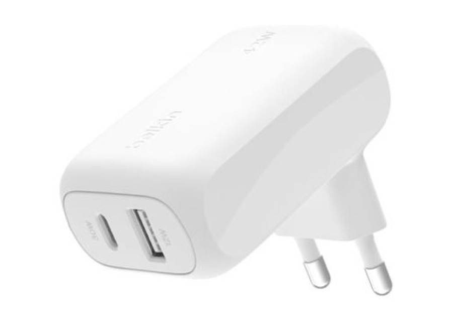 Belkin Cargador De Pared Dual Belkin Boostcharge Blanco 42w