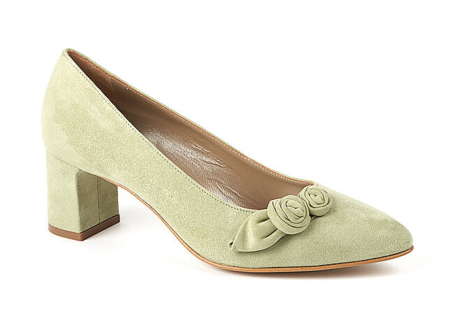 Dirndl & BUA Zapatos tradicionales – Zapatos de salón verde 38