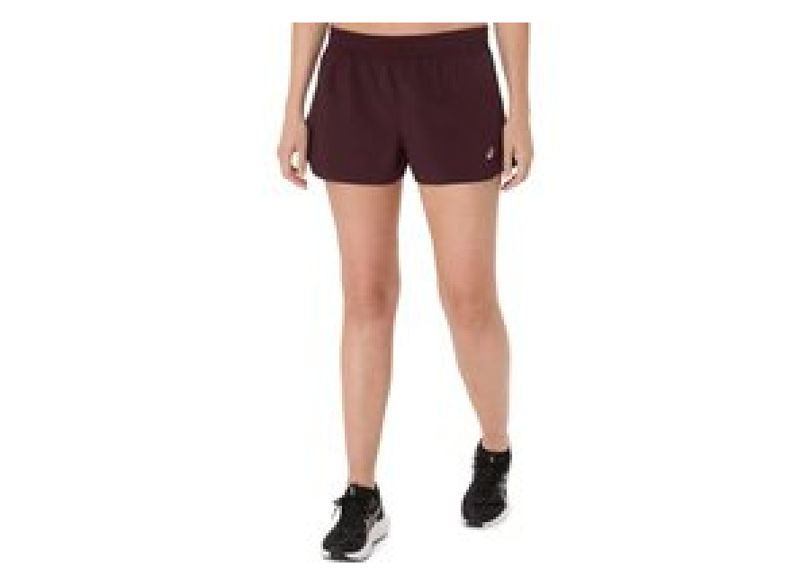 Asics Core Split Short Burgundy Red Women, Size XS.