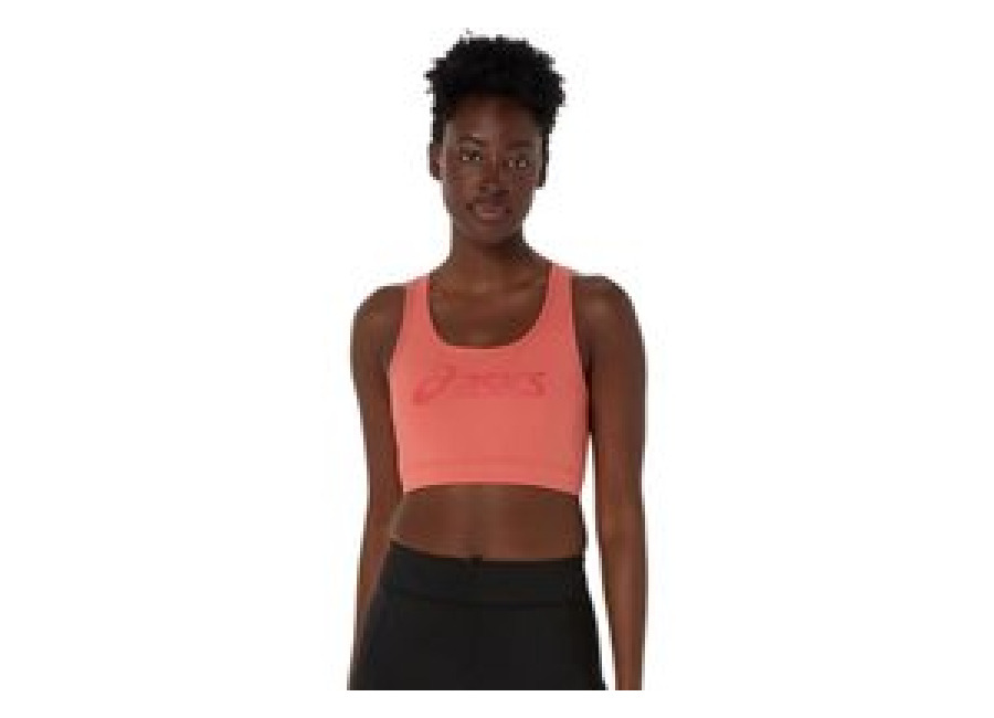 ASICS Logo Padless Pink Women’s Sports Bra, Size XS.