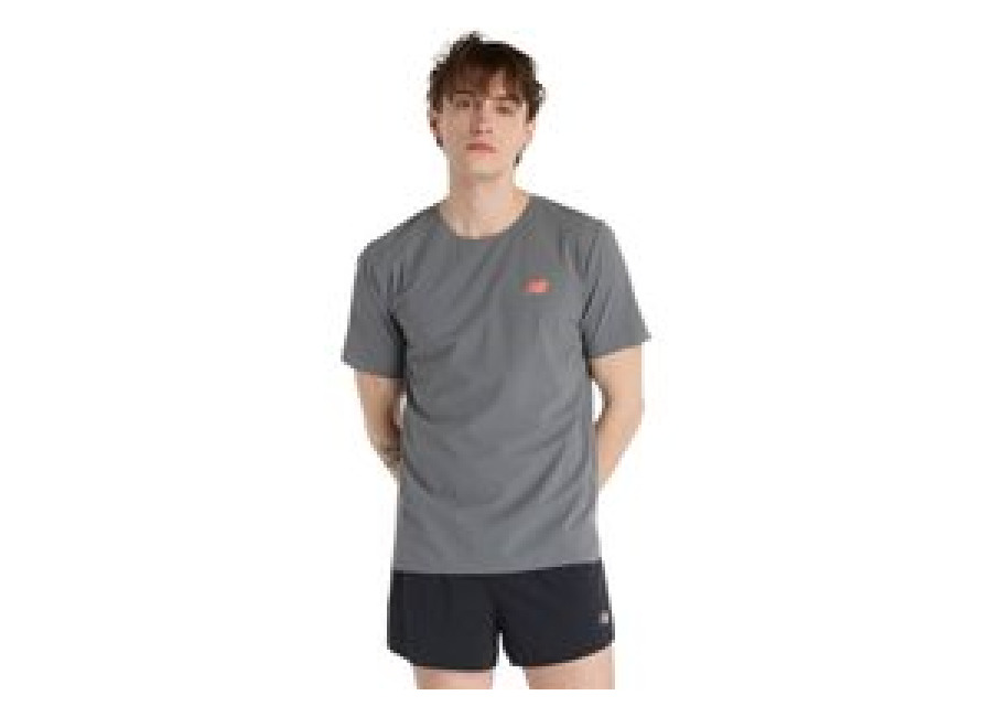 Maglietta New Balance Race Day Ultra Light Manica Corta Grigio Arancione