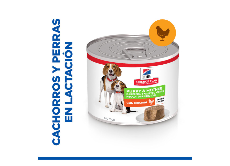 Hill’s 24 latas x 200 g Hill’s Science Plan Puppy&Mother Mousse de Pollo lata para perros ¡Pack ahorro!