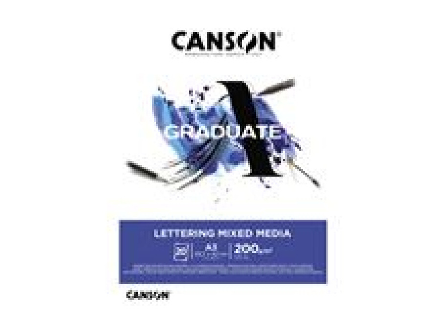 Canson Bloc A3 Canson Graduate Lettering Multitécnica Satin 200g