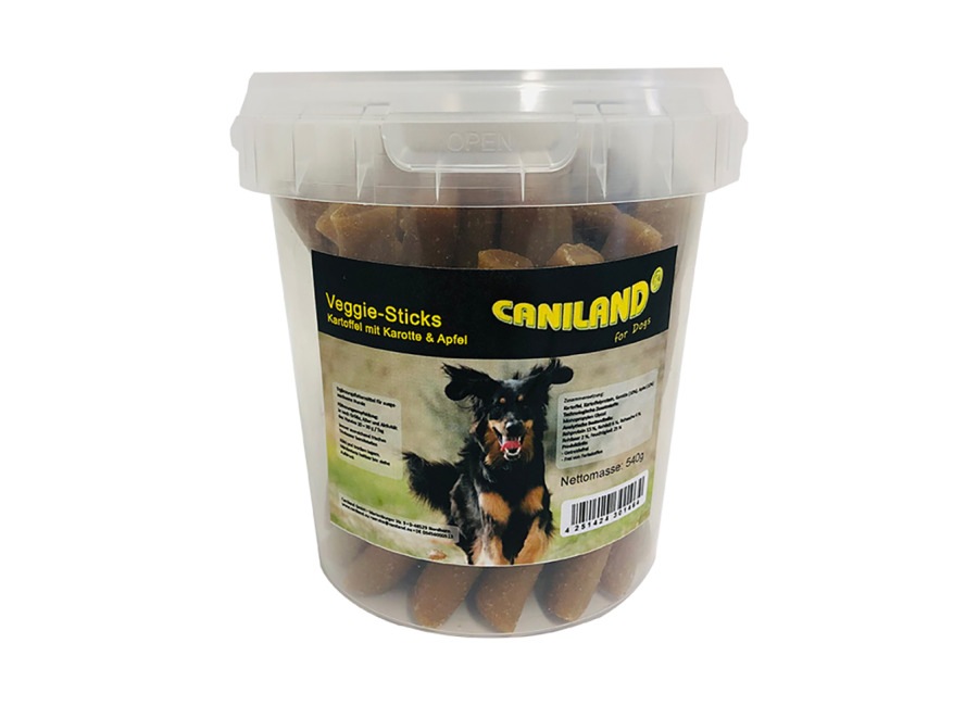 Caniland barritas vegetarianas snacks para perros – 2 x 540 g – Pack Ahorro