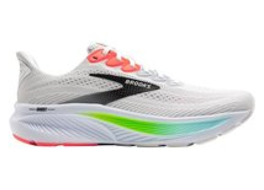 Brooks Ghost 17 Schuhe Weiß Rosa AW25