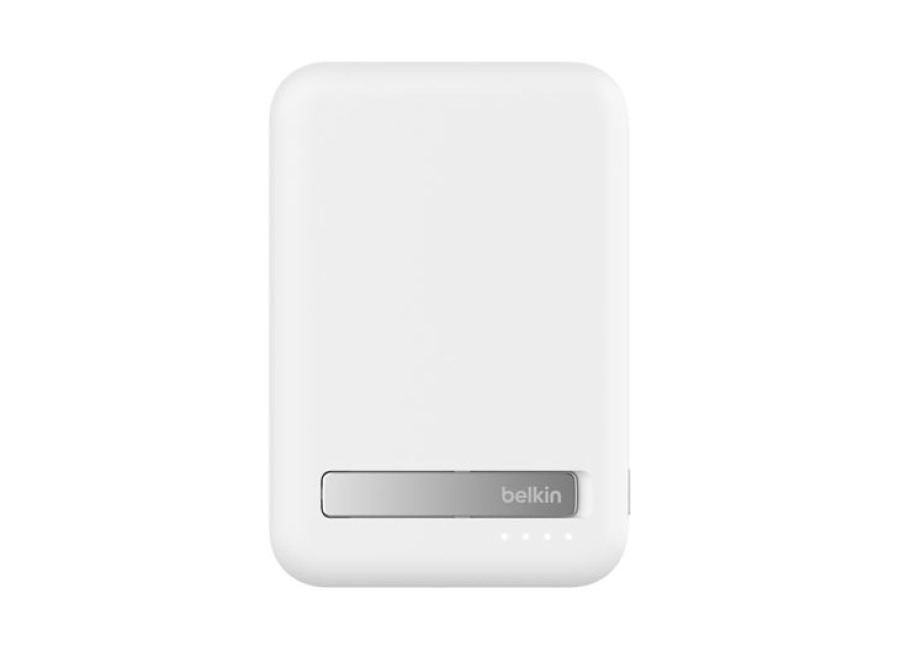 Belkin Powerbank Inalámbrica Belkin Boostcharge Pro 10000mah Qi2 Con Soporte Blanco