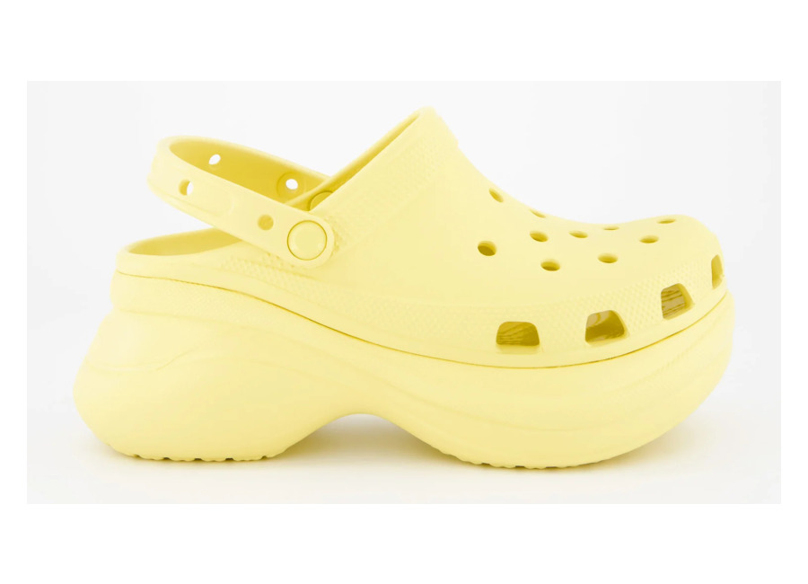 zuecos de goma con plataforma crocs classic bae
