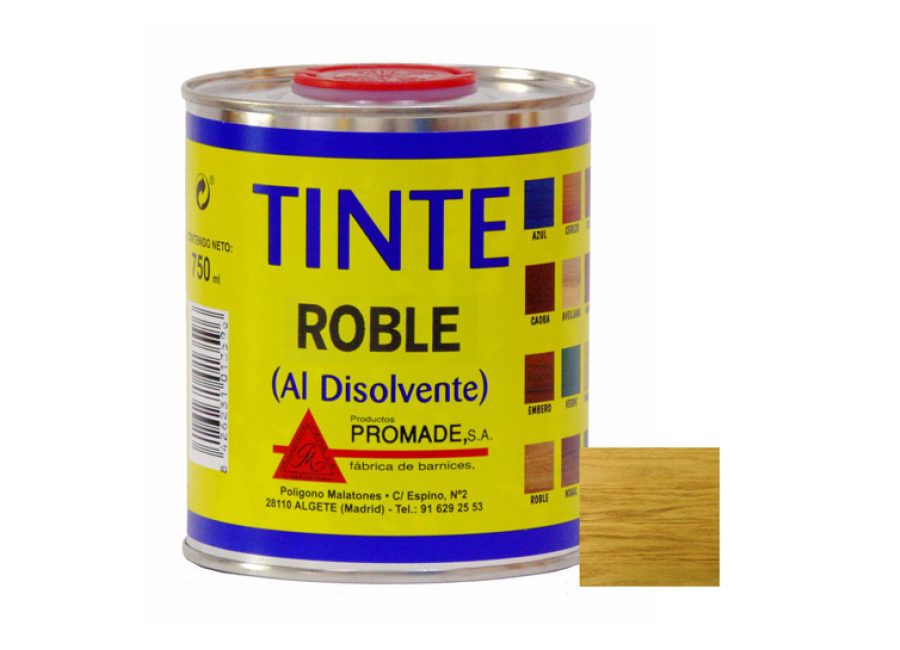 Tinte al disolvente roble 750 m