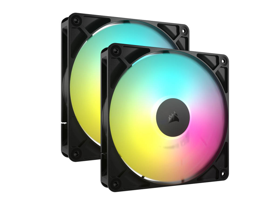 Corsair RS140 ARGB PWM 140mm Dual Pack Negro
