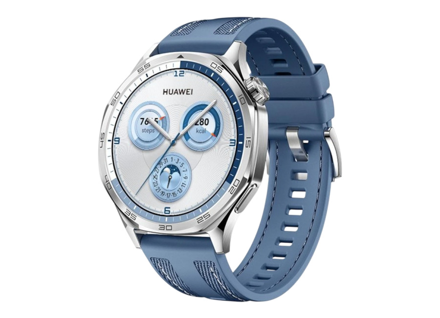 Huawei Watch GT5 46mm GPS Correa de Tejido Azul – Reloj Inteligente