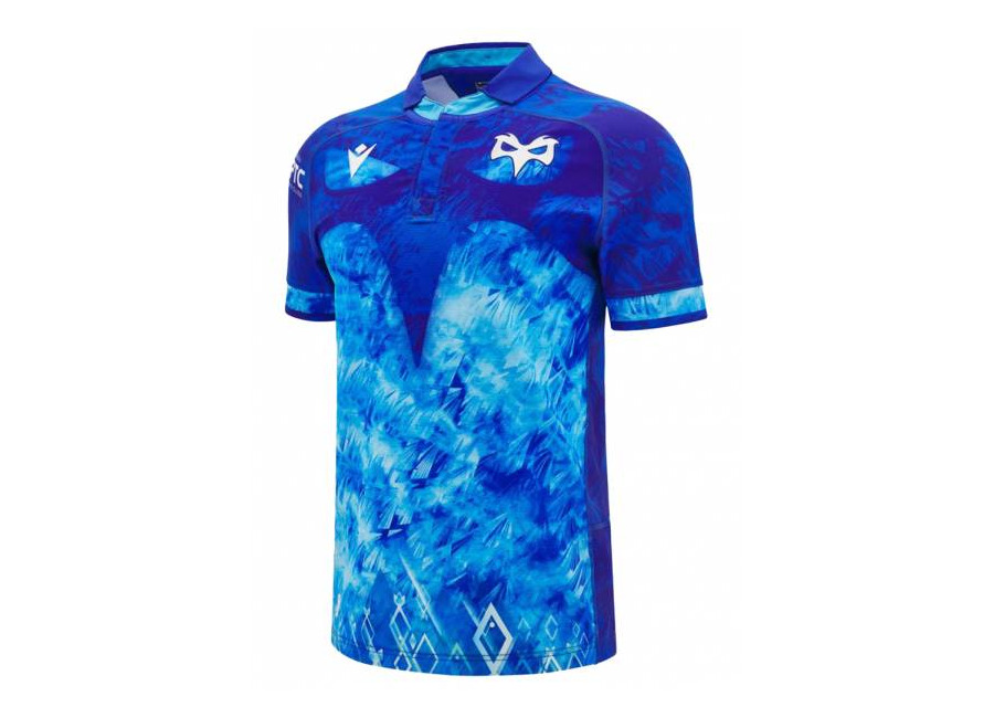 Macron Ospreys Rugby macron Hombre EURO Slim Fit Camiseta 60003674