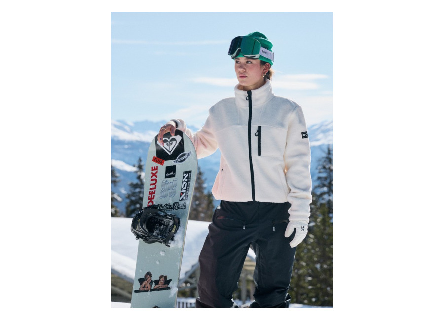 Roxy Alabama Full Zip Solid – Camiseta técnica Blanco mujer