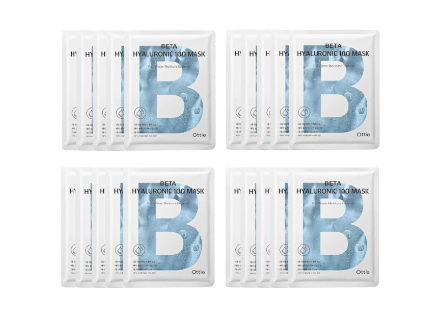 Ottie Beta Hyaluronic 100 Mask – 25ml*5pcs (4ea) Set