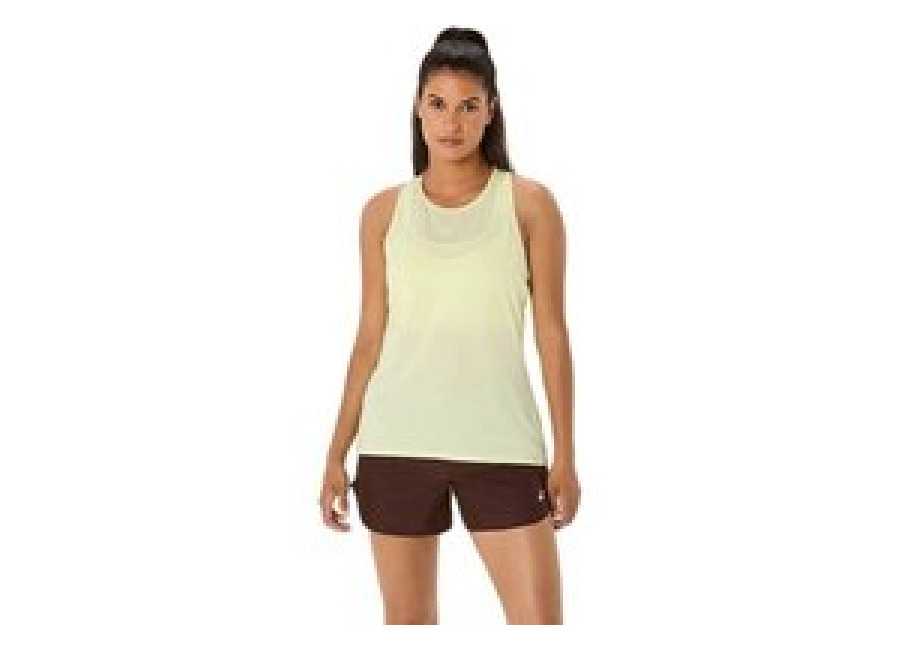 Débardeur Asics Nagino Run Adjustable Tank Jaune Femme, Taille XS.