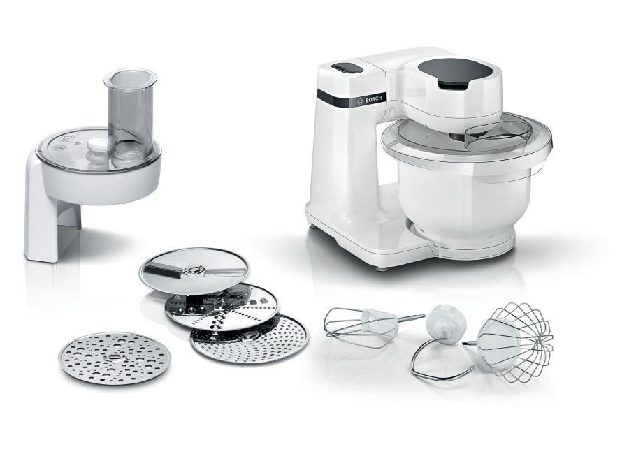bosch serie 2 robot de cocina mum 700 w blanco, blanco mums2aw01