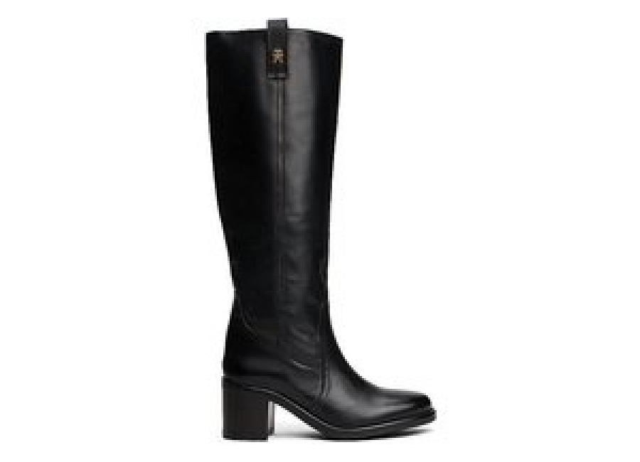 Tommy Hilfiger Botas de cuero negro 37