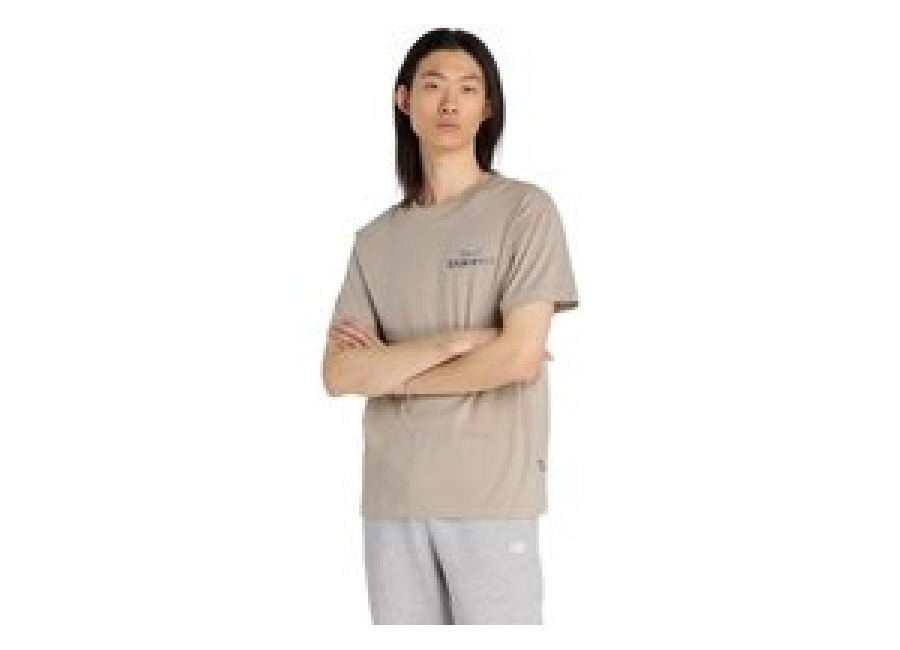 New Balance Camiseta New Balance Chrome Runner Hombre Beige