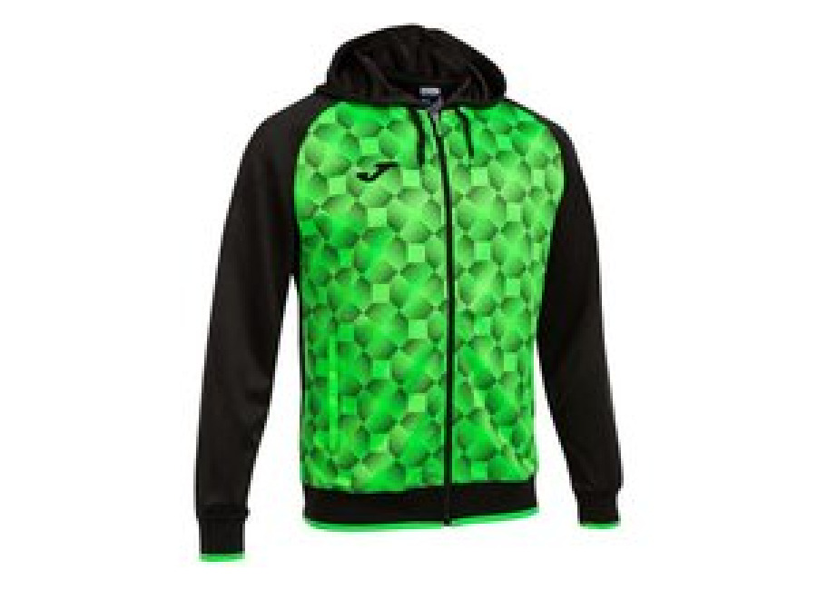 Joma Chaqueta Con Capucha Joma Supernova III Hombre Negro Verde Fluor