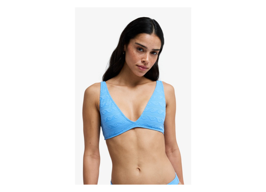 Roxy Paradise Wave Elongated Tri – Top de bikini triangular Azul Mujer