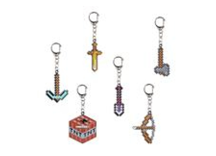 Bizak Llavero de metal Minecraft – Varios modelo