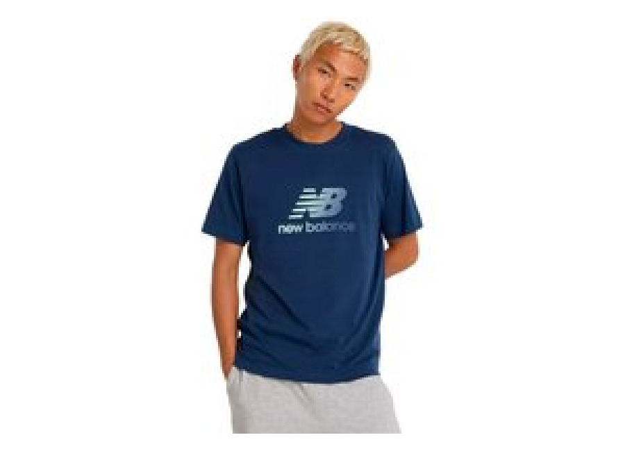 New Balance Camiseta New Balance Sport Essentials Gradient Logo Hombre Azul Marino